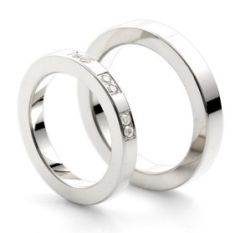 Vigselring Guldbolaget Two-4R i silver.