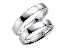 Vigselring Olympen VB21-4 i platina 950.