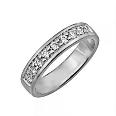 Vigselring Olympen Palladium pdVB51 Flora med diamant i palladium 500.