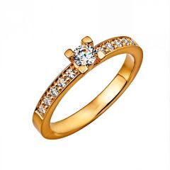 Vigselring Olympen VB63 Diana med diamant i 18 k guld.