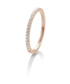 Vigselring Saint Maurice Memoire 41- 85902 Rosa med diamant i 18 k guld.