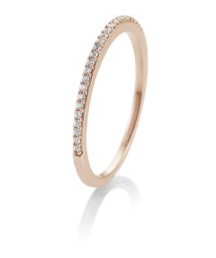 Vigselring Saint Maurice Memoire 41- 86617 Rosa med diamant i 18 k guld.