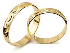 Förlovningsring Flemming Uziel Simply Love, 60335 i 18 k guld.