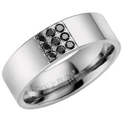 Vigselring Olympen Attract No:2 med  0,27 ct. diamant i platina 950.