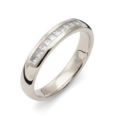 Vigselring Flemming Uziel Stella B085 med cubic zirconia i palladium.