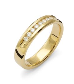 Vigselring Flemming Uziel Stella, B086 i 18 k guld.