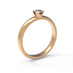 Vigselring Flemming Uziel Divine Brize med 0,25 ct. diamant i 18 k guld.