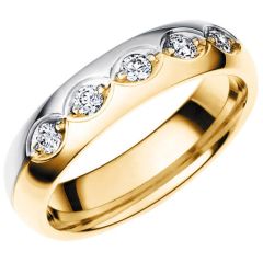 Vigselring Olympen Allians, Sofia Allians i 18 k guld med diamanter.