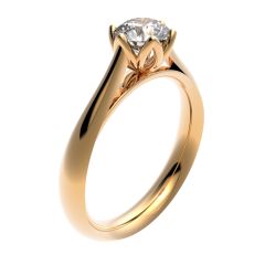 Vigselring Flemming Uziel Divine Cypria B205-50 med LG-Diamant i 18 k guld.