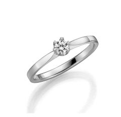 Vigselring Schalins Donau med 0,25 ct. diamant i 18 k guld.