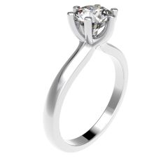 Vigselring Flemming Uziel Divine Freja B218-100 med diamant i platina 950.