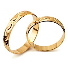 Förlovningsring Flemming Uziel Simply Love, 60335 i 18 k guld.