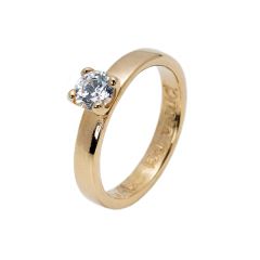 Vigselring Flemming Uziel ICE-150 med en 0,50 ct. diamant i 18 k guld.