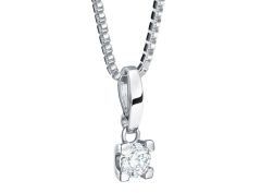 Hänge Schalins Seine med 0,50 ct. diamant i 18 k guld.