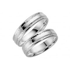 Vigselring Schalins Harmoni, 288-5  i 18 k vitguld.