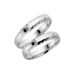 Vigselring Schalins Harmoni, 60-4  i 18 k vitguld.