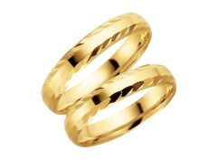 Vigselring Schalins Harmoni, 60-4 i 18 k guld.