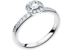Vigselring Schalins Blomster Ringar Fjällbrud MG031i 18 k guld med diamanter.