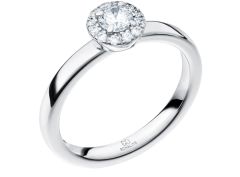 Vigselring Schalins Blomster Ringar Fjällbrud MG032 i platina 950 med diamanter.