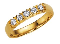 Vigselring Schalins Mountain, Rocky med 0,25 ct. diamant i 18 k guld.