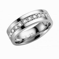 Vigselring Schalins siCorona 0,36 ct. diamant i silver.