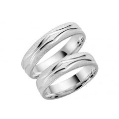 Vigselring Schalins Ouvertyr, 281-5 i 18 k vitguld.