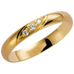 Vigselring Schalins Passion, 203-3 4.3 med diamant i 18 k guld.