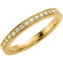 Vigselring Schalins Passion, 237-2,5 1.15 med diamant i 18 k guld.