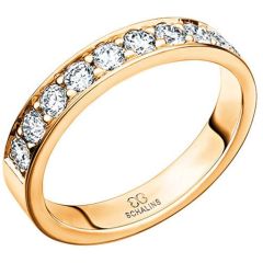 Vigselring Schalins New Collection 237-3.56.10 i 18 k guld med 0,60 ct. diamanter.