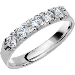 Vigselring Store Collection by Schalins PK39 med diamant i 18 k guld.