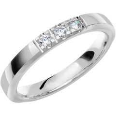 Vigselring Store Collection by Schalins PK45 med diamant i 18 k guld.