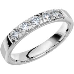 Vigselring Store Collection by Schalins PK49 med diamant i 18 k guld.