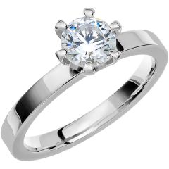 Vigselring Store Collection by Schalins PK64 med diamant i platina 950.