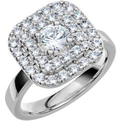 Vigselring Store Collection by Schalins PK75 med diamant i 18 k guld.
