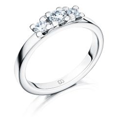 Vigselring Schalins New Collection Glittra i 18 k guld med 0,40 ct. diamanter.