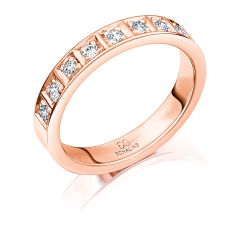 Vigselring Schalins New Collection Sierra i 18 K guld med 0,24 ct. diamant.