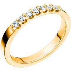Vigselring Schalins New Collection Lycka i 18 k guld med 0,21 ct. diamanter.