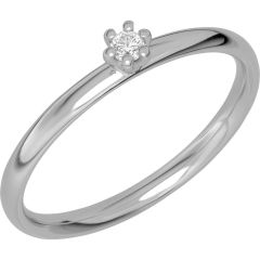 Vigselring Schalins Shine Glow A05VG 18K med diamant.