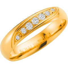 Vigselring Schalins Passion, 203-415.7 med diamant i 18 k guld.