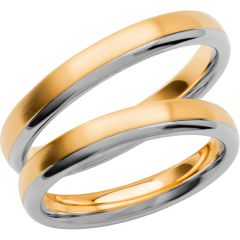 Vigselring Schalins Colour of Love  SR3003 i 18 k guld.
