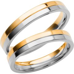 Vigselring Schalins Colour of Love  SR3005 i 18 k guld.