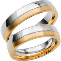 Vigselring Schalins Colour of Love  SR3007 i 18 k guld.