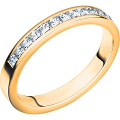Vigselring Schalins New Collection Bali i 18 k guld med 0,39 ct. diamanter.