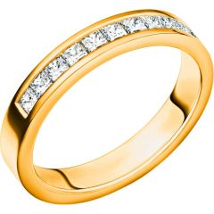 Vigselring Schalins New Collection Bali i 18 k guld med 0,55 ct. diamanter.