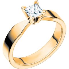 Vigselring Schalins New Collection Maui i 18 K guld med 0,50 ct. diamant.