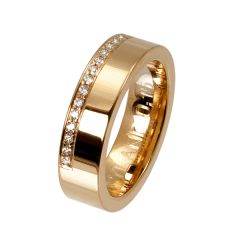 Vigselring Olympen USA Maryland med 0,15 ct. diamant i 18 k guld.