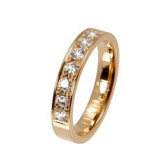 Vigselring Olympen USA Montana med 0,49 ct. diamant i 18 k guld.